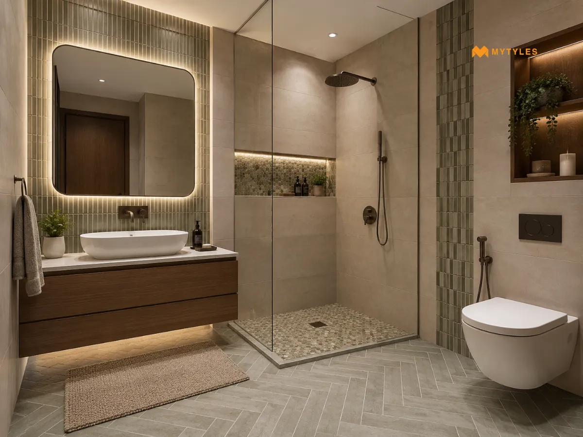 Herringbone and Mosaic Tiles